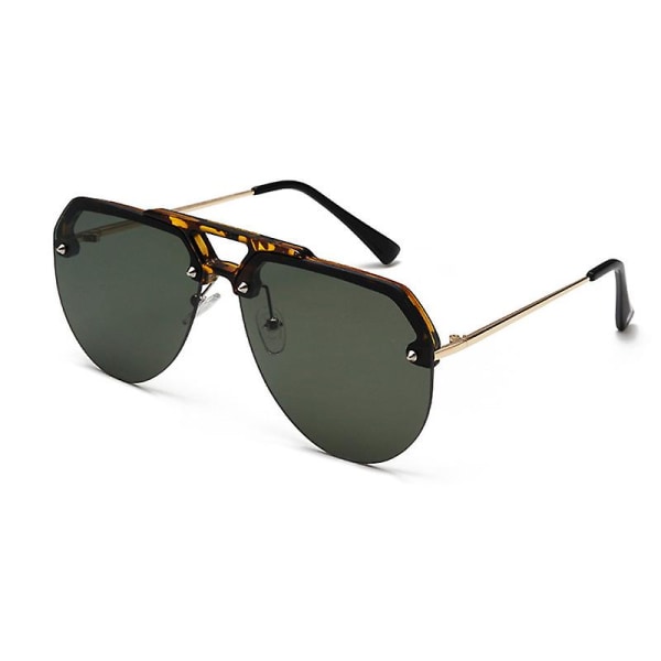 Solglasögon Halvbåglösa körsolglasögon för män och kvinnor 100 % UV-blockerande blackish green