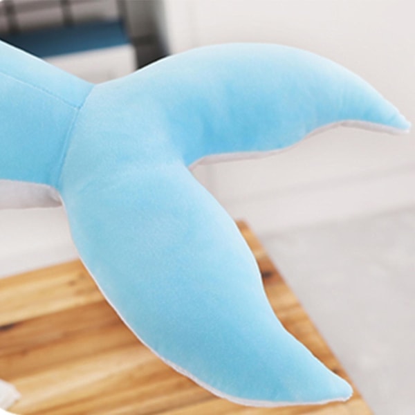 Delfin Plysch Gosedjur Kudde, 30/50cm Mjuk Stor Delfin Gosedjur Leksaksdockor Presenter Till Barn Blue