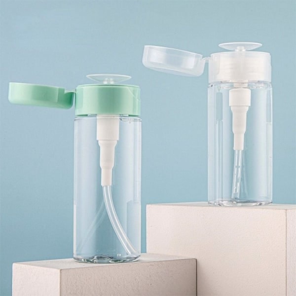 2 Påfyllbare Flasker Sminkefjerner Flaske Gjennomsiktig Transparent 150ML