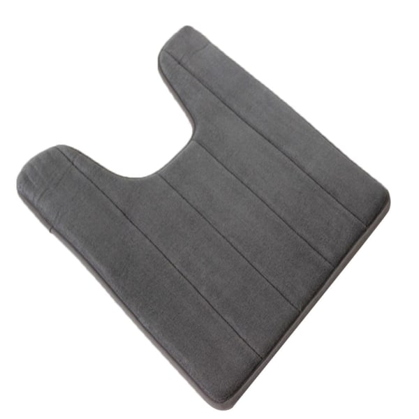 U-formet minneskum toalettmatte Teppe Sklisikkert Elastisk Badmatte, 40*60cm