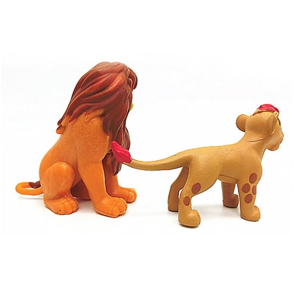 12 st/set Disney Lejonkungen Lejonvakten Actionfigur Leksats Simba Timon Pumbaa PVC Dockor Leksaker Barn Julklappar