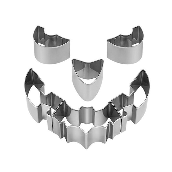 10/6 stk. Gresskarutskjæringssett i rustfritt stål Halloween Gresskarutskjæringsmaler 6 pcs