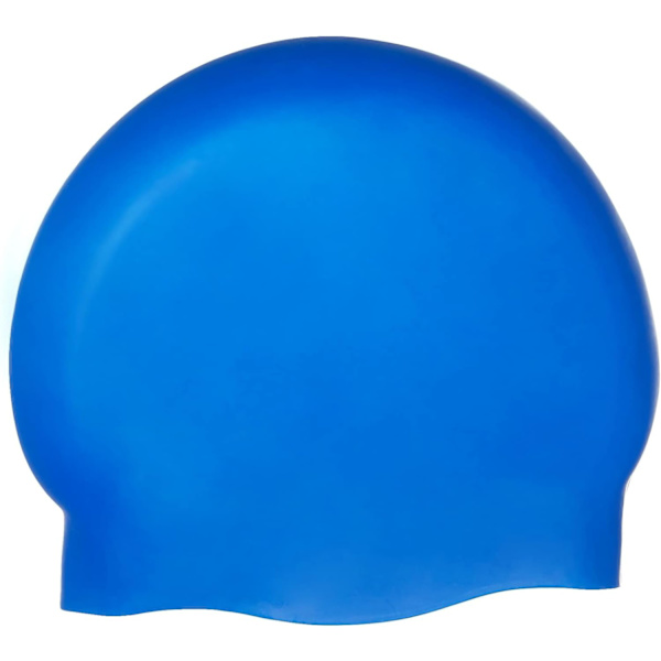 1 stk Rynkefri Silikon Badehette Blue