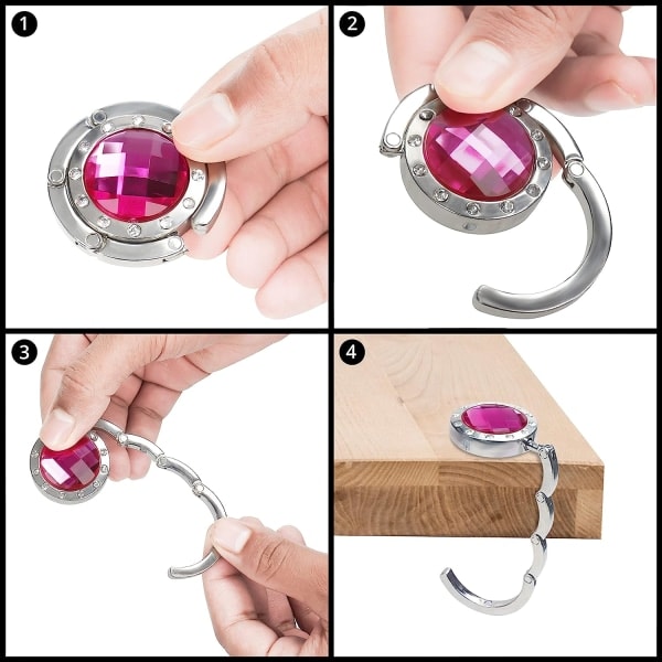 Portable Veske Kroker (6 stk) - Sølv - For Oppbevaring, Bord, Restaurant - Gaver til Kvinner/Jenter
