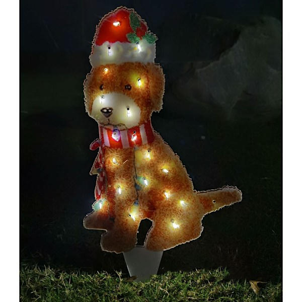 Mjuka Doodle Dog Stränglampor LED Djurlampa Inomhus Dekorativa Festlampor för Sovrum Fest Semester Jul