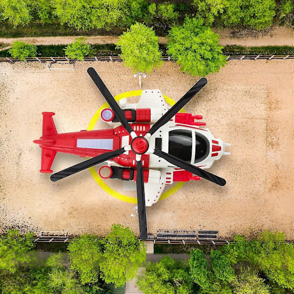 Helikopterleksaker för pojkar, flickor, småbarn - Flygplansleksaksset med realistiska ljus och ljud, Rolig helikopterleksak för barn