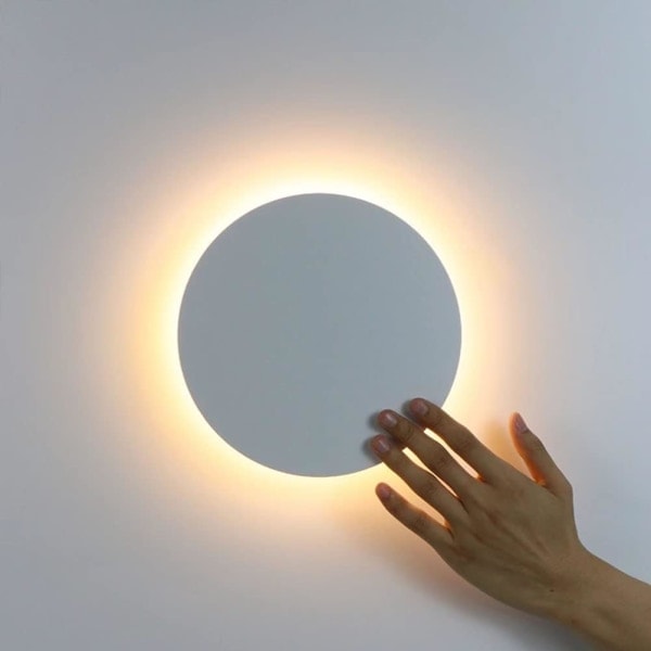 LED væglampe indendørs med touch-kontakt 3 farvetemperaturer justerbar væglampe moderne soveværelse læselampe sengelampe trappeopgang korridor White