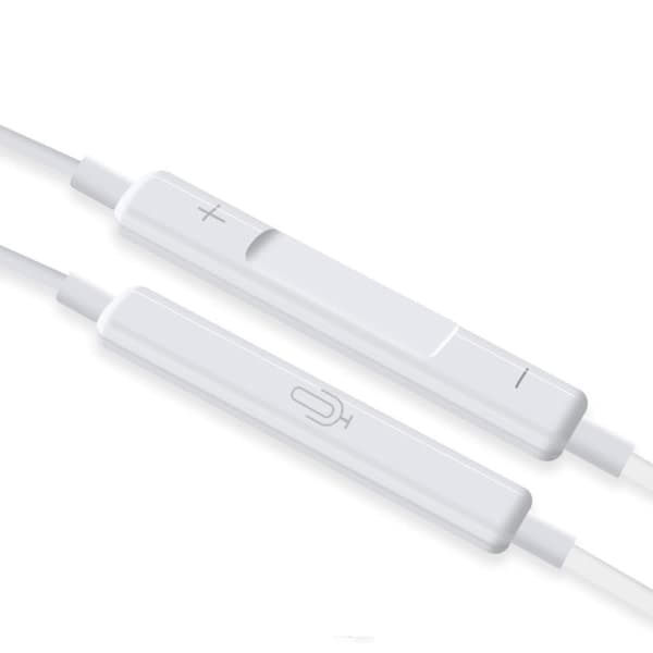 TG iPhone Hovedtelefoner Lightning Mikrofon Bluetooth Hvid