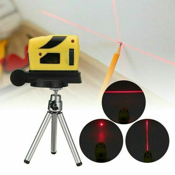 4-in-1 Laser-vatupassi, vesivaaka, ristilinjalaser