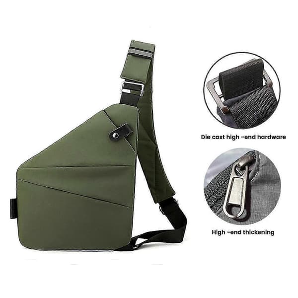 Wander Stöldskydd Resväska Sling Bag Resväska Army Green