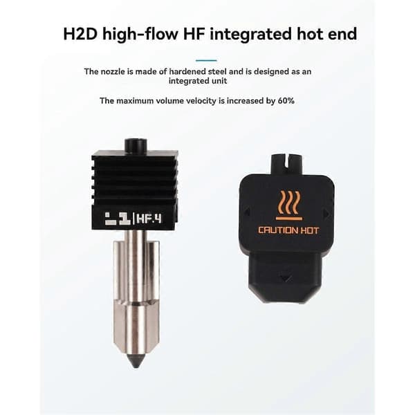 Högflödes Hotend för H2D Monterings Hotend Kit 0.4mm
