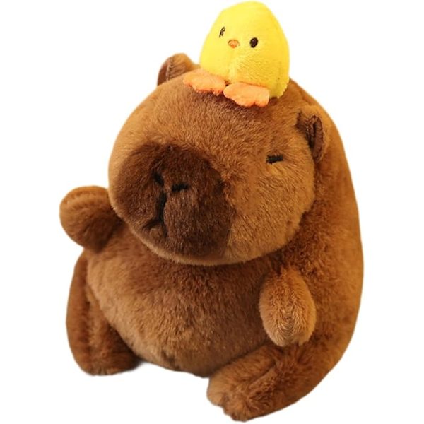 Kapibara-Plush-Avaimenperä Täytetyt Eläimet Avaimenperä Syntymäpäivälahja Pehmeä Realistinen Koristeellinen Reppu-Laukku Ripustus Tytöille Pojille Duck