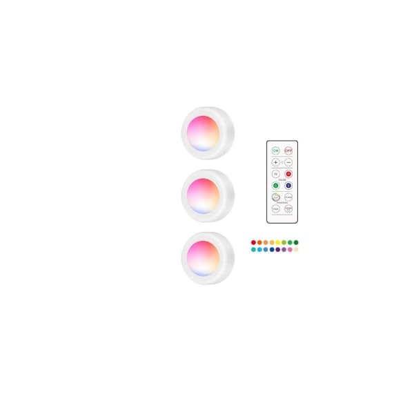 3-pack LED spotlight LED-spotlight med fjärrkontroll batteridriven
