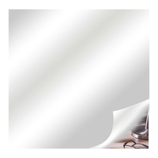 Selvklebende Akryl Speil, Speilfliser, Fleksible Speilark Veggklistremerker, Rammeløst Speil 50cm*50cm*0.1mm