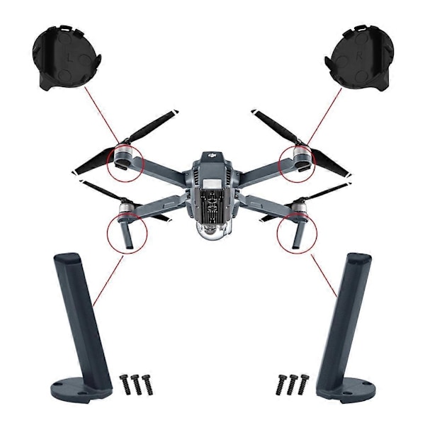 Ersättningsmotorarm Landningsställ Fram Bak Vänster Höger för Mavic Pro Drönare Right and left front