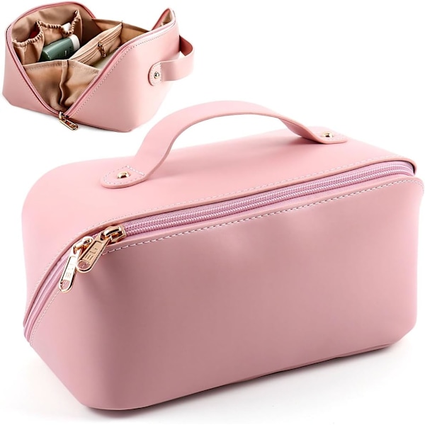 Large Capacity Cosmetic Bag Travel Cosmetic Storage Bag with Handle Portable Zipper Cosmetic Bag Toiletry Bag