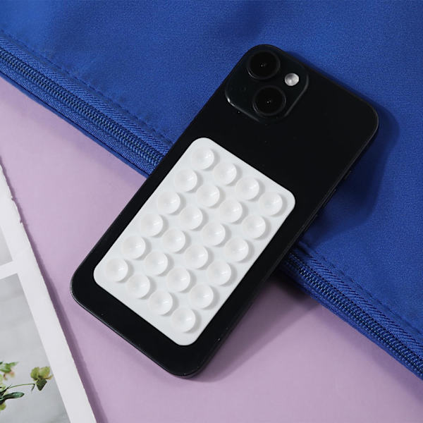 5 stk. Silikon Suttekopper Telefonholdere, Multifunktionel Telefon Suttekopper Montering til Bil Telefon Mini Suttekopper Mat Suttekopper Telefon Case Klæbemiddel White