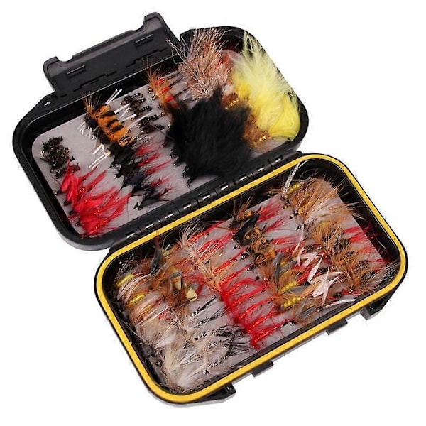 40/72/100/120 stk Fluestang Fiske Agnsfisk Kunstig Insekt Agnsfisk Tørr Fluestang Fiske Agnsfisk 100 Pcs