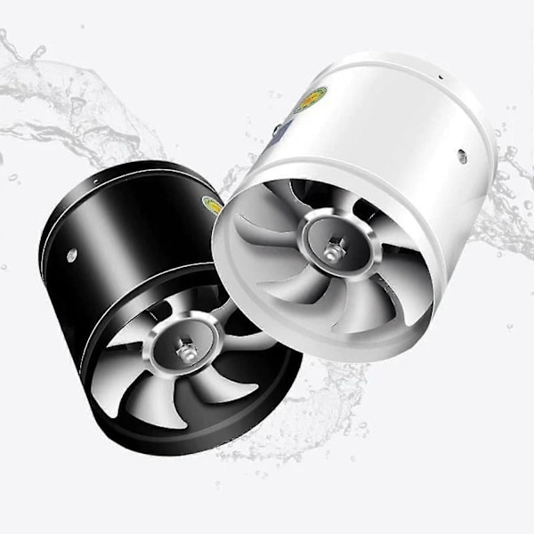 Multifunktionell Köksfläkt med Skyddsgaller - Kraftfull & Tyst Ventilationsfläkt - Aluminium White 10