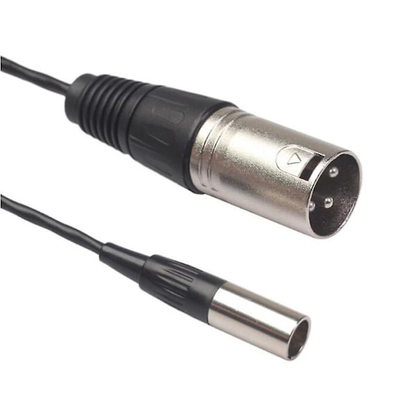 3-napainen uros - 3-napainen uros XLR Mini-liitäntä Audiokaapeli XLR-uros - Mini XLR-uros Audiokaapeliliitäntä