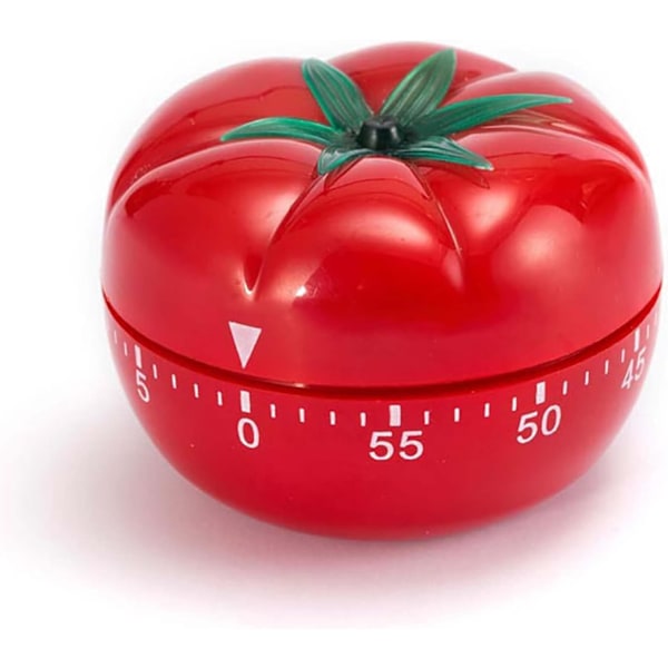 Kitchen Timer, Countdown Clock, Tomato Shaped Wind-Up Mechanical Reminders Alarm Clock Time Managemen, 1 to 60 Minutes