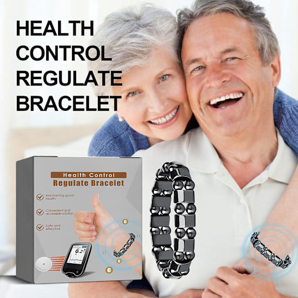 Blodsukkerkontrol Armbånd, Magnetisk Terapi Armbånd Blodsukker Sundhedsniveau Regulatorer 3pcs