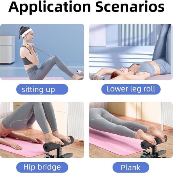 4-i-1 Sit-Up Assistent — Mavefitnessudstyr Gray