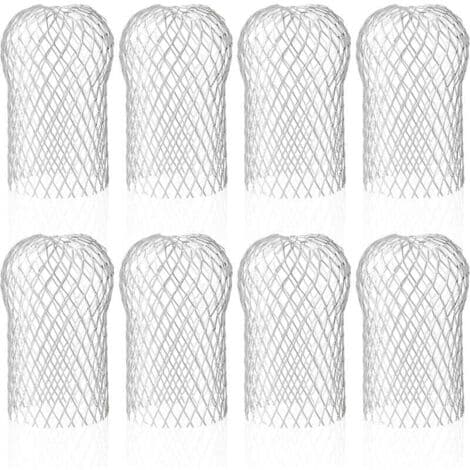 Set med 8 aluminiumrännefilter - Skydd mot löv och mossa