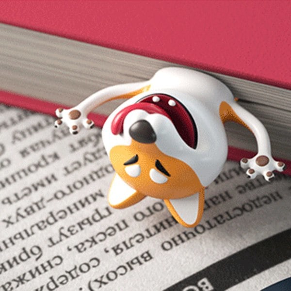 3D Sarjakuva Eläin Kirjanmerkit Uutuus Shiba Inu Litistetty Kirjanmerkki Paperitarvike