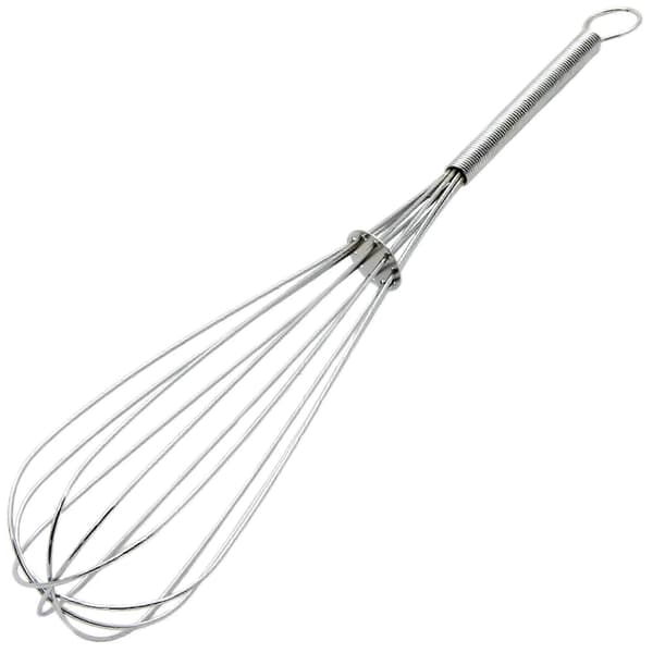 Robust visp i rostfritt stål, krom, 30 cm