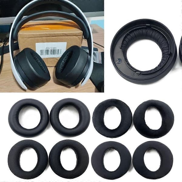 1 Par Svamp Øreputer for SONY PS5 PlayStation PULSE 3D Hodetelefoner Erstatning A