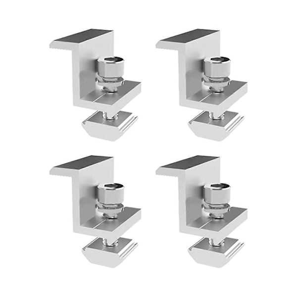 Solcellsändklämmor Solpanel Z-fäste Solcellsmodulhållare Ändklämssats Justerbara Fästsolceller 8pcs 30mm