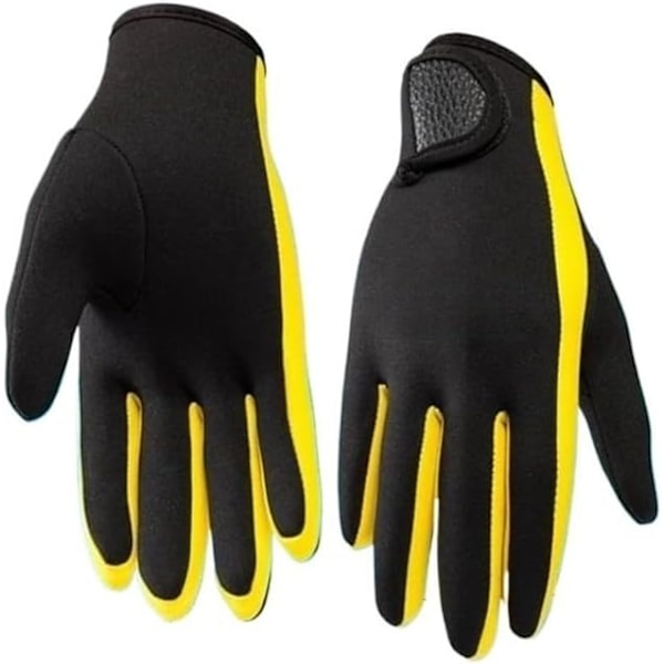 Gummiklude Dykning Surf Harpun Dykning Snorkling Varme Handsker Surf Dykning Handsker, Gul