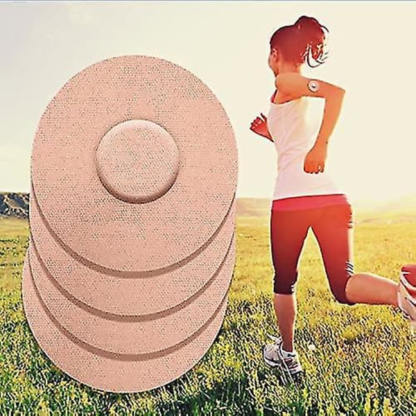 Sensorbeskyttelse for Freestyle Libre, Vanntette Sensor-klebepatcher CGM Sensorbeskyttelse Uten Lim Brown 10pcs