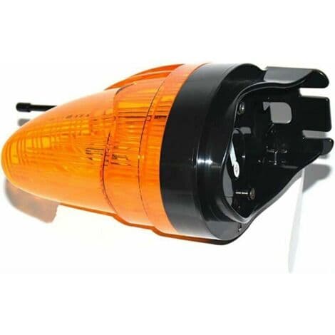 220V LED blinklys til automatiske porte – Integreret antenne – 360° lys – Blinkende og konstant tilstand – IP65 beskyttelse