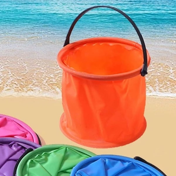 1,5l Vikbar Hink Mini Vikbar Vattenbehållare Multifunktionell Lätt Vikbar Vattenhink Orange
