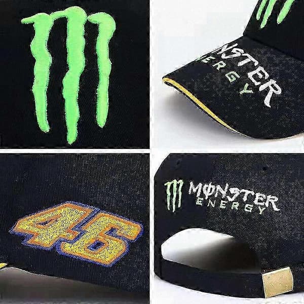 MONSTER ENERGY Broderet Driver Cap Sort Stil 1