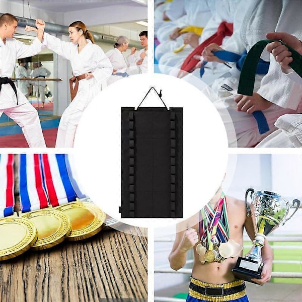 Karate Bælte Display 12 Bælter Vægmonteret Bælte Display Holder Karate Bælte Display Stativ Kampsports Bælte Organizer Til Børn
