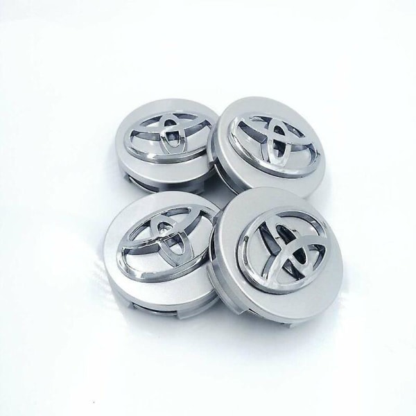 Passer til Toyota 4 62mm hjulkapsel, egnet til sort logo badge