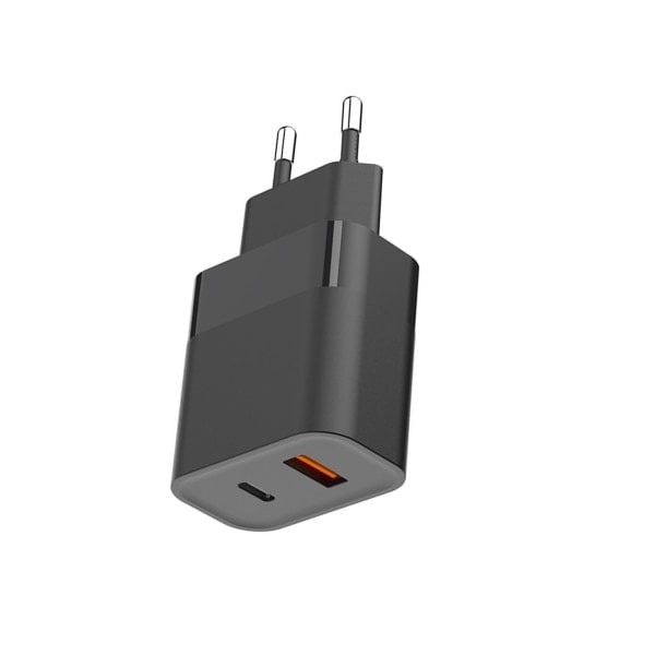 USB-C Oplader 30W Dual Port Hurtig Oplader, USB Type C PD og QC 3.0 Væglader Mini Adapter til Telefon