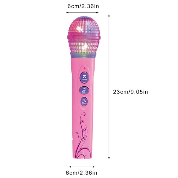 Uppgradera Barn Karaoke Mic Leksak Mikrofon Söt Utseende För Barn För Hemmet Pink