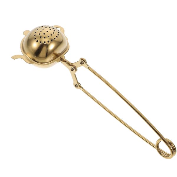 Finmasket te-infuser i rustfrit stål, bærbar til løs te, varmebestandig, 1 stk.