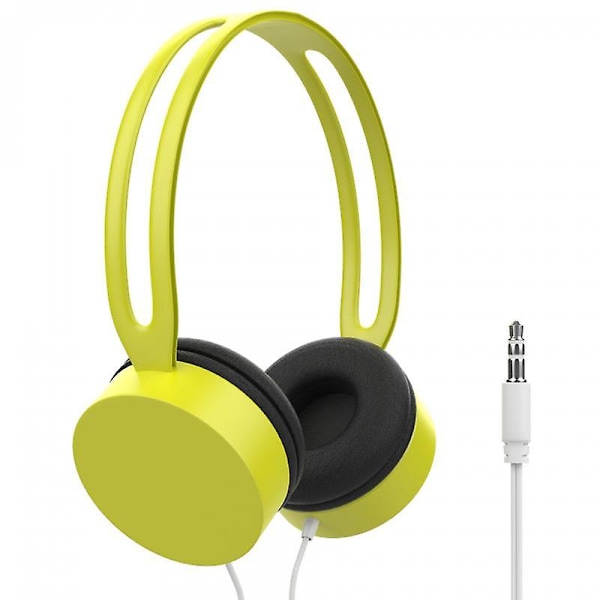 3,5 mm Jack Trådløst Headset Bærbar Musik Stereo Øretelefoner HD Lyd Hovedtelefoner Macaron Farve A04