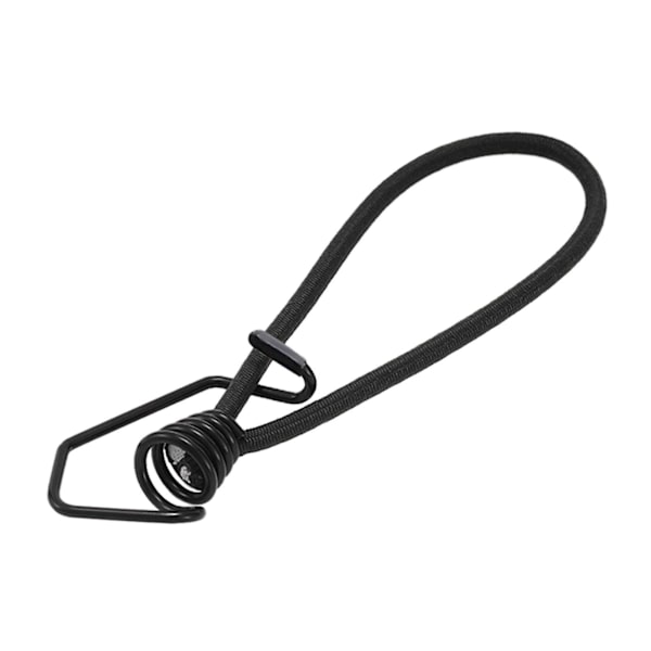 Joustoköysi koukulla 6mm Köysi Joustava Kuomukiinnikkeet Kuorma-autoihin Mainoksiin Retkeilyyn Musta Black 20cm