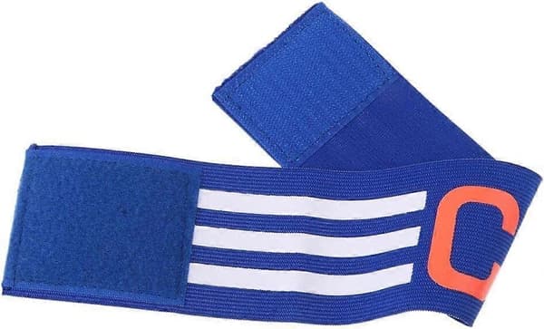 Anførerbind til ungdoms- og voksenstørrelse, fodbold, sport, elastisk armbind