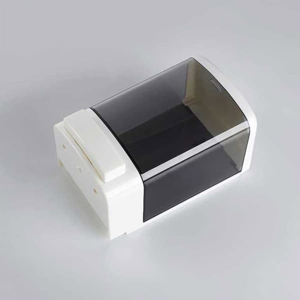1000 ml veggmontert dispenser - Solid plast - Praktisk manuell pumpe - For bad og kjøkken