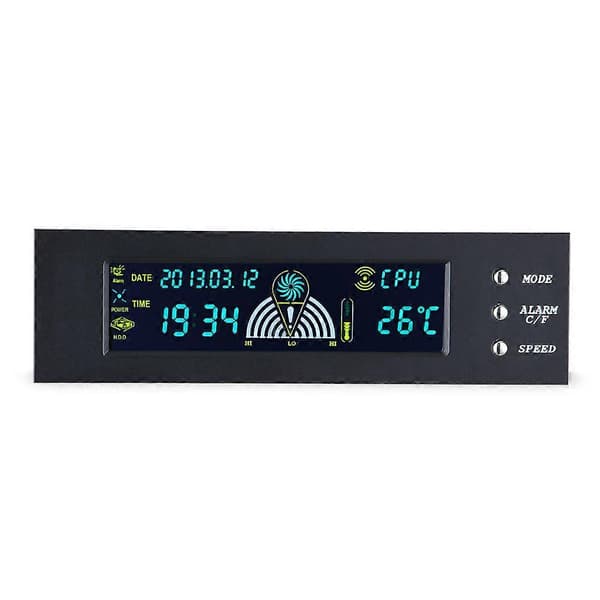 5.86\" Slitesterk PC Datamaskin Viftekontroller Temperatur Sensor PC Kjøling