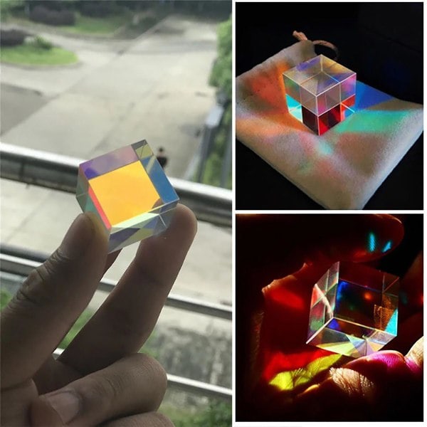 Glas kube prisme