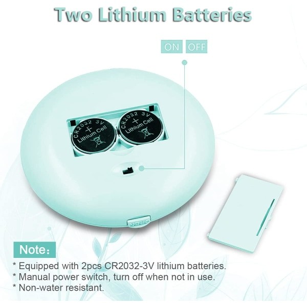 Fickspiegel med LED-belysning, 3,5 tum liten bärbar sminkspiegel