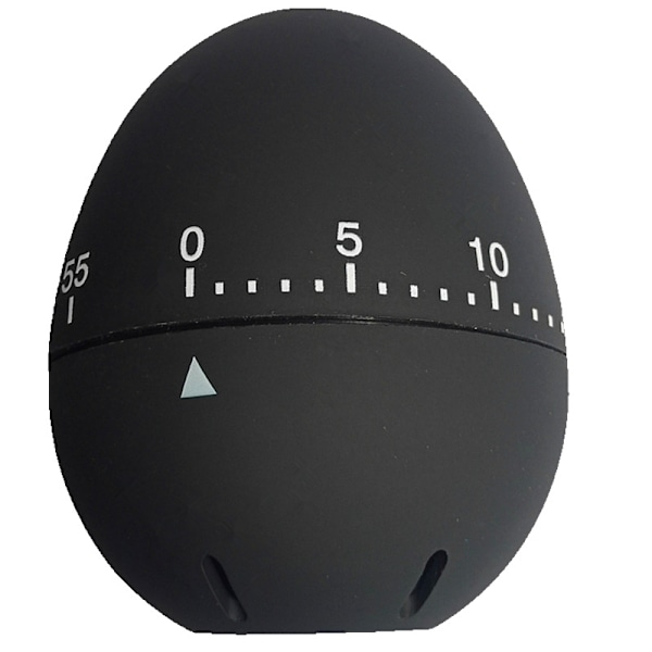60 minutters silikon-eggformet timer med tydelige markeringer, perfekt for bruk på kjøkkenet, men også for mange oppgaver rundt i hjemmet